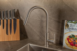 Mizzo Trigo mitigeur avec douchette extractible - inox