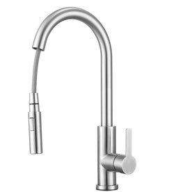 Mizzo Trigo mitigeur avec douchette extractible - inox