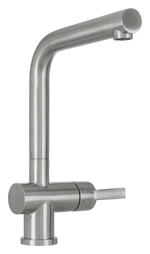 Mizzo Arlori kitchen tap brushed steel