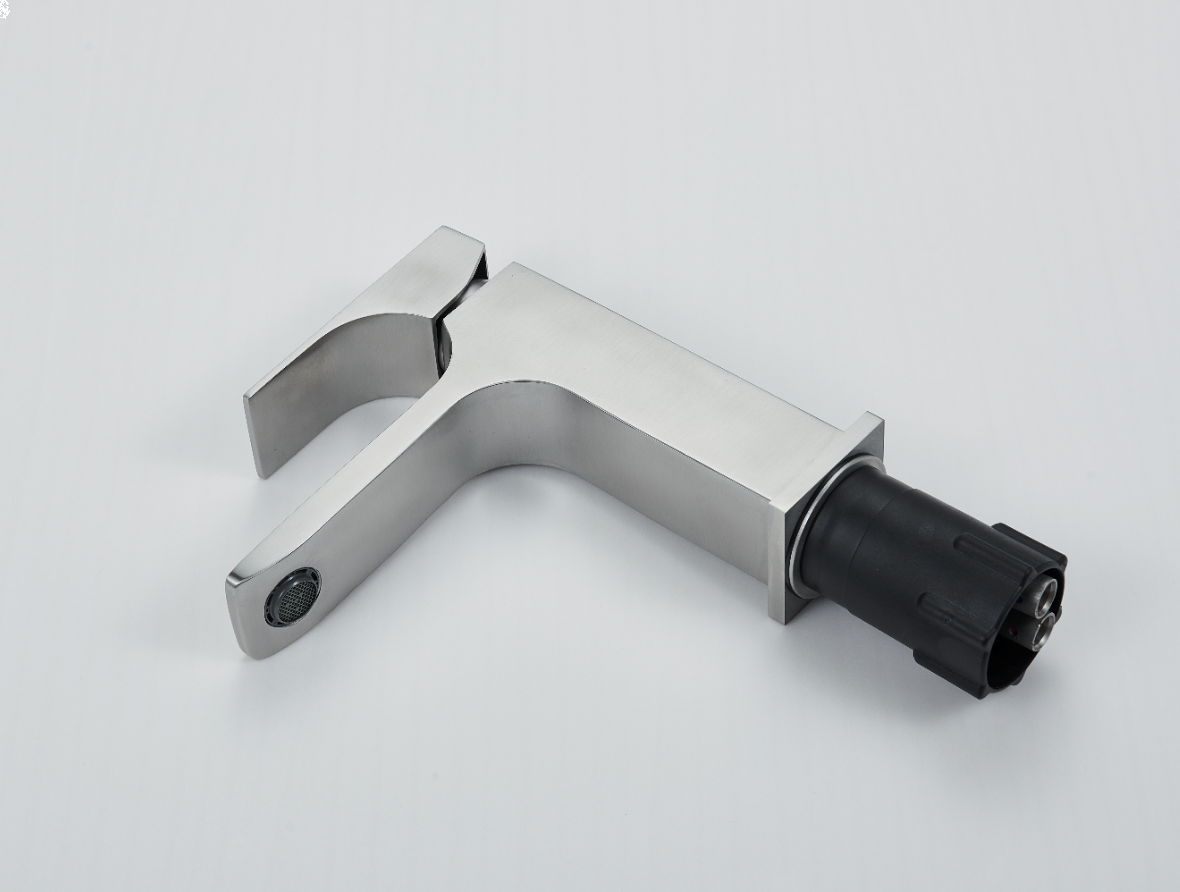 Mizzo Flucto robinet lavabo salle de bain - Inox brossé