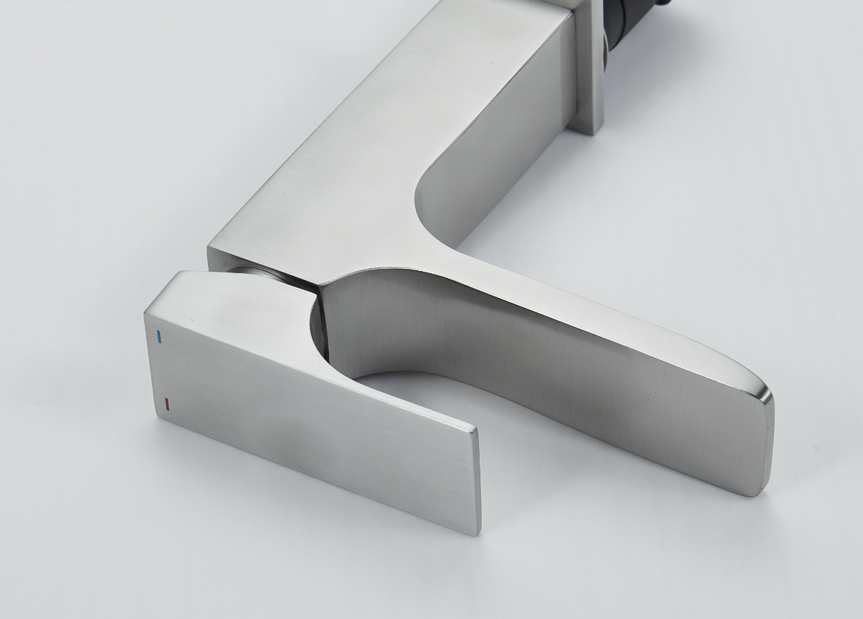 Mizzo Flucto robinet lavabo salle de bain - Inox brossé