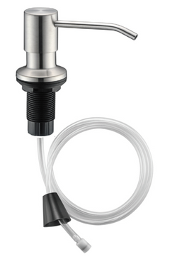 Mizzo Mato distributeur de savon/désinfectant en inox - sans flacon/avec tube flexible