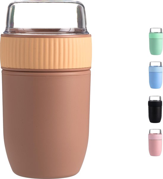 Coninx Bol Muesli a Emporter - Boite Yaourt Muesli -  brun