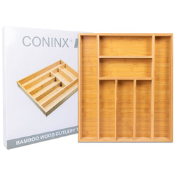 Bambox B4147 wooden cutlery bin 41 cm storage bin - Bamboo cutlery