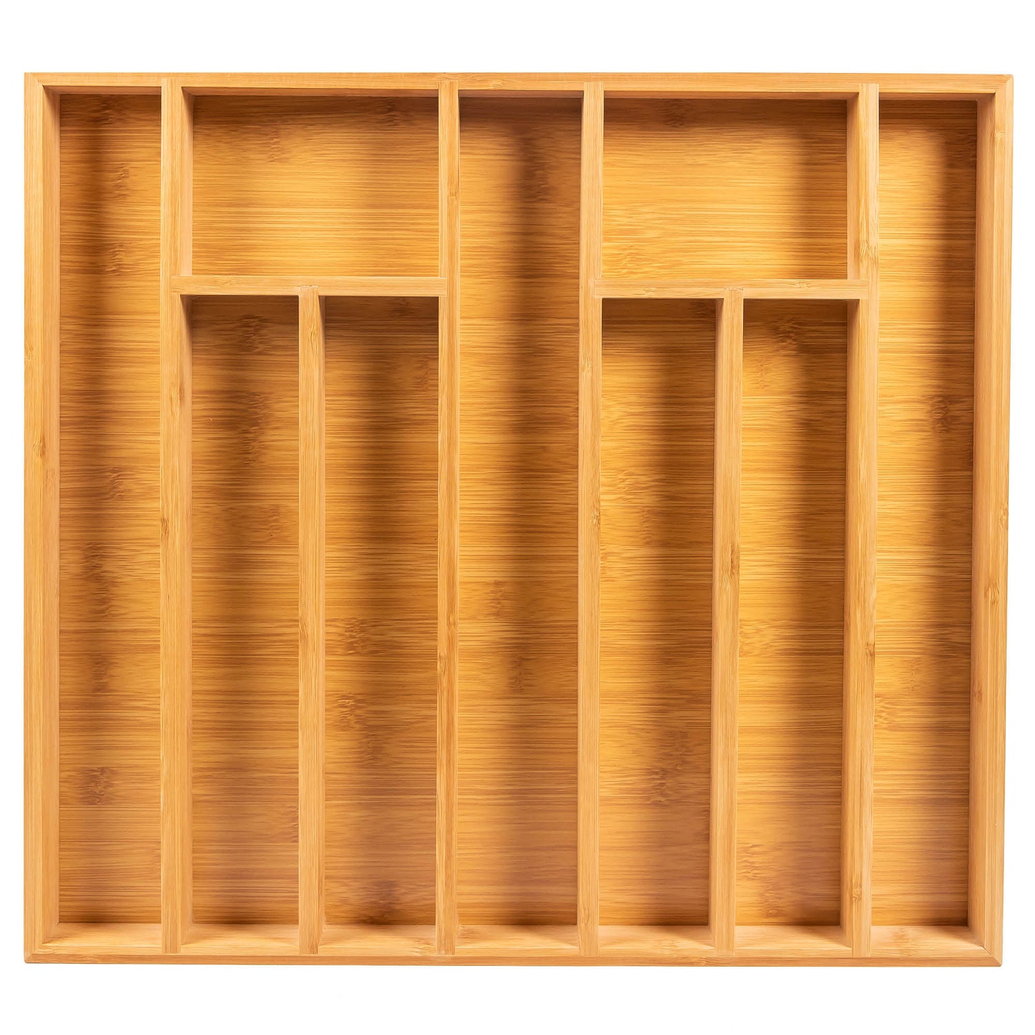 Bambox B5147 Bac de spécification en bois 51x47 cm - Bac de stockage - Couverts de bambou