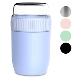 Conteneur de nourriture thermos coninx - réchauffer des aliments pour la maison à la maison et sur le go - Thermos Food Box Fuite - Toge Thermos 840ml Bleu