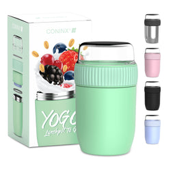 Conteneur de nourriture thermos coninx - réchauffer des aliments pour la maison et à la maison - Thermos Food Box Fuite - THMOS TUMOS 840ML Vert