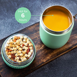 Conteneur de nourriture thermos coninx - réchauffer des aliments pour la maison et à la maison - Thermos Food Box Fuite - THMOS TUMOS 840ML Vert