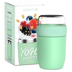 Conteneur de nourriture thermos coninx - réchauffer des aliments pour la maison et à la maison - Thermos Food Box Fuite - THMOS TUMOS 840ML Vert