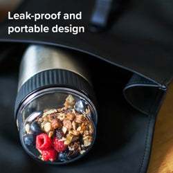 Coninx Thermos food container - Warming container food for at home and on the go - Thermos food box leak-proof - Thermos mug 840ml RVS