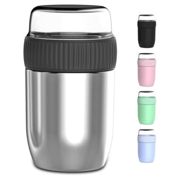 Coninx Thermos food container - Warming container food for at home and on the go - Thermos food box leak-proof - Thermos mug 840ml RVS