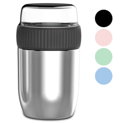 Coninx Thermos food container - Warming container food for at home and on the go - Thermos food box leak-proof - Thermos mug 840ml RVS