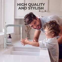 Mizzo Mauro mitigeur avec douchette extractible - inox