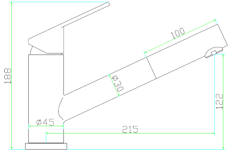 Mizzo Patro mitigeur à bec extractible - inox